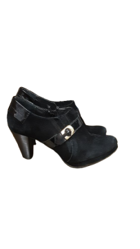 Bottines babies noir daim