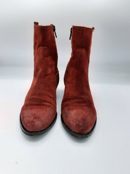 Bottines rouge de seconde main