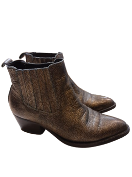 Bottines a motif  a talons de seconde main