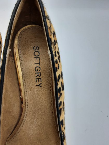 escarpins softgrey python de seconde main