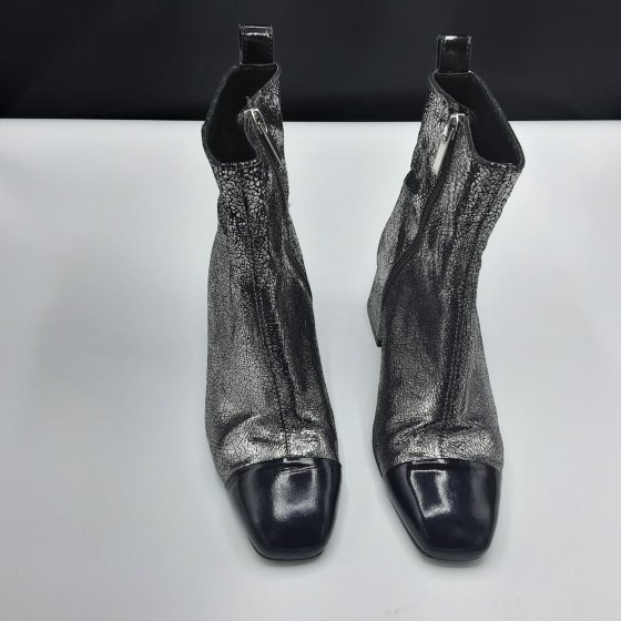 Bottines Métallisé argent