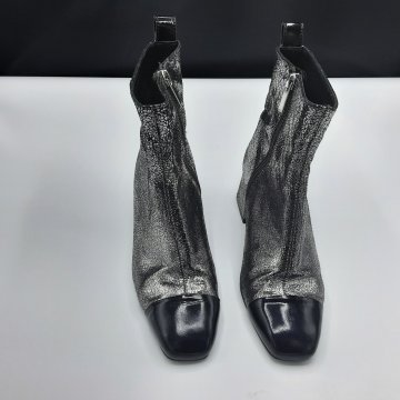 Bottines Métallisé argent