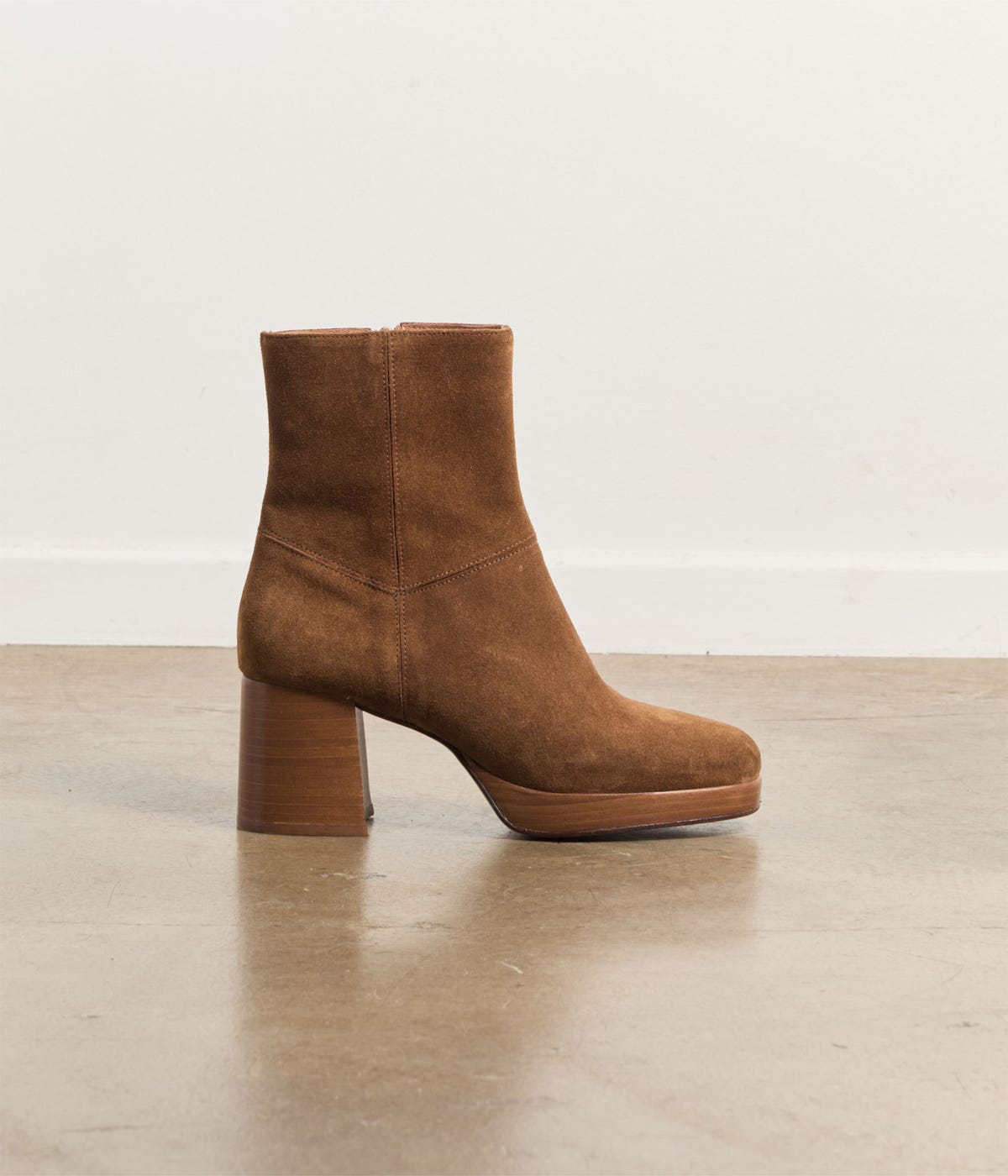 BOOTS À TALON INDIA CAMEL