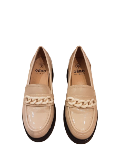 Mocassins beiges de seconde main de la  marque Gemo