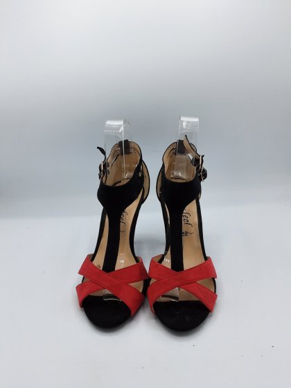 Sandales New Look noir et rouge de seconde main