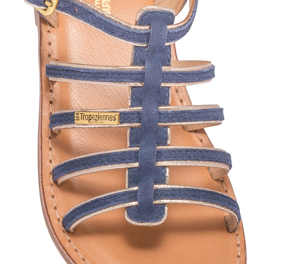 Sandale fille LES TROPÉZIENNES bleu marine