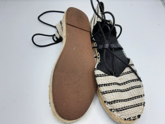 espadrilles promod rayé de seconde main