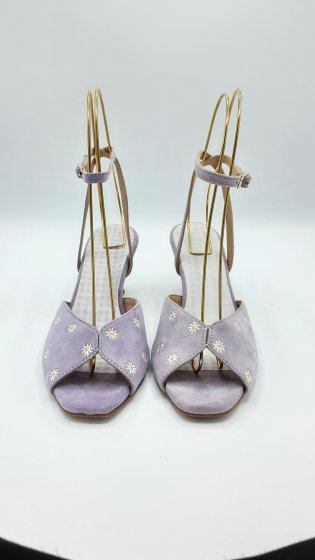 Sandales mauves de seconde main