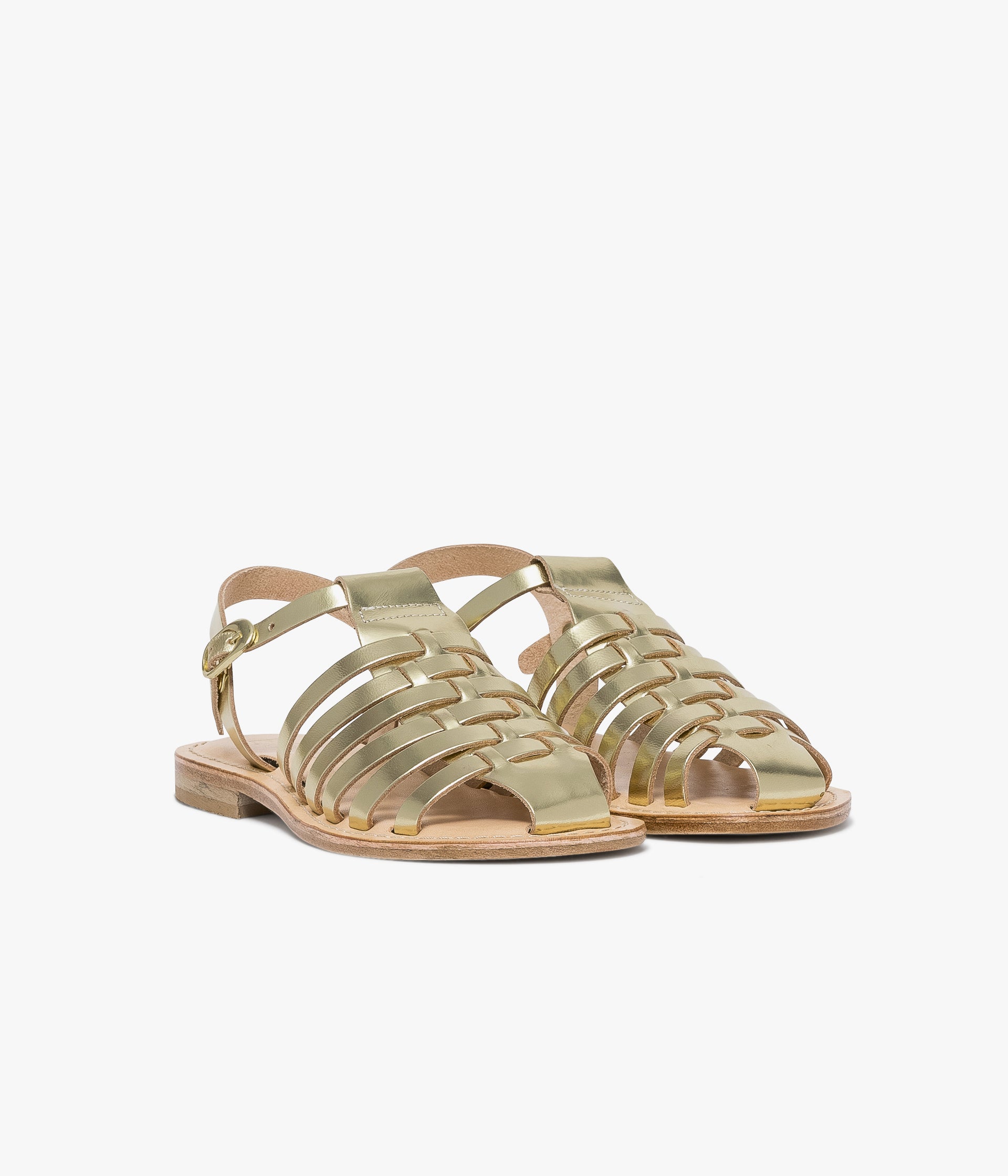 SANDALE GABBIE PLATINE