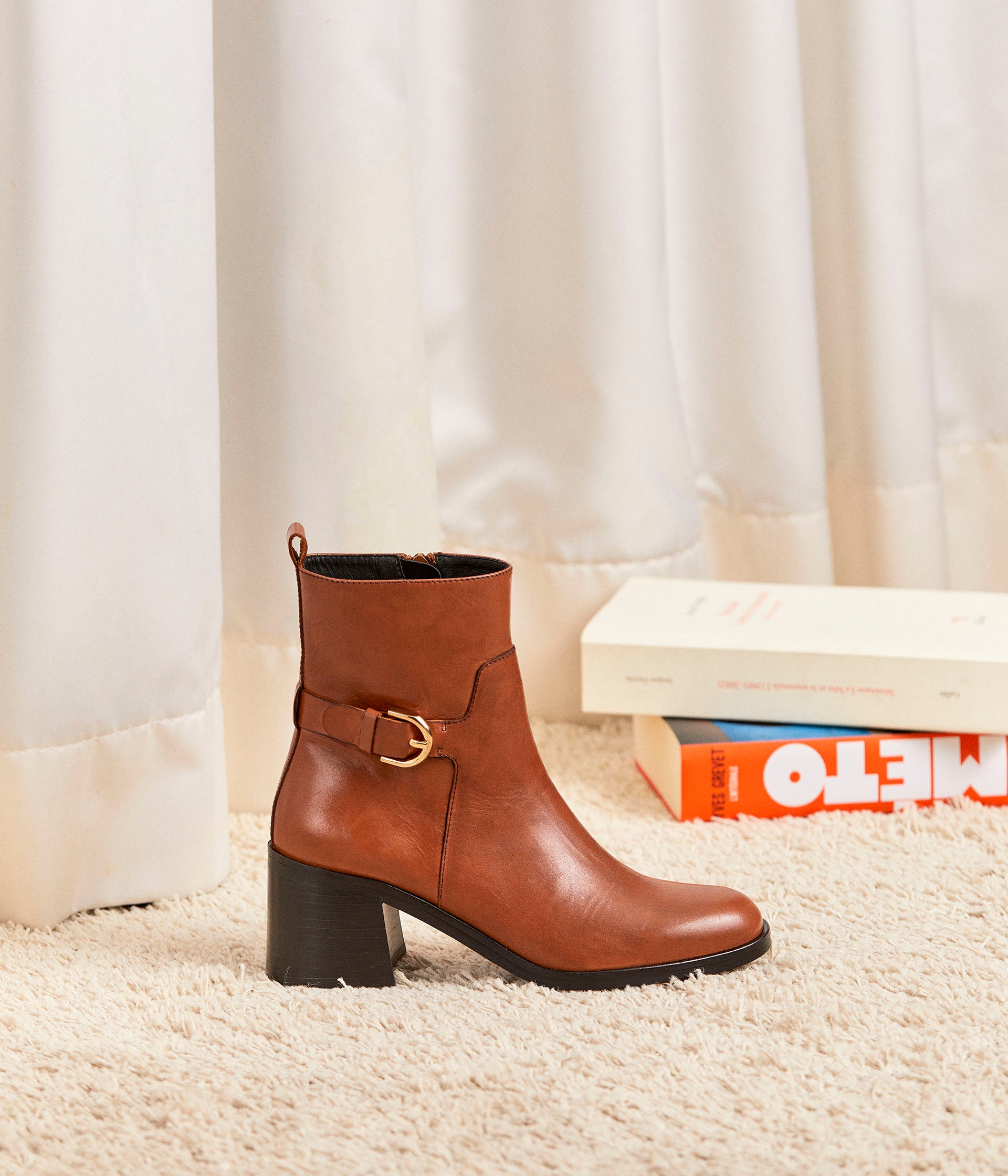 BOOTS CLEMENTINE COGNAC