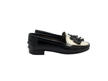 Mocassin noir et blanc Paraboot