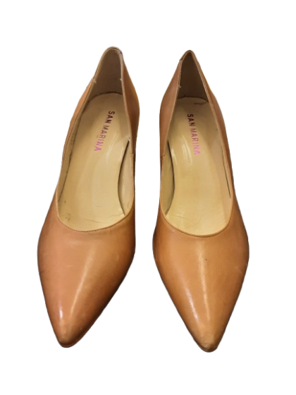 Escarpins a talons camel SAN MARINA
