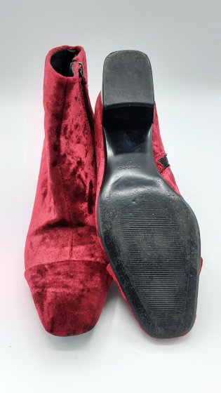 bottines rouge mango de seconde mains