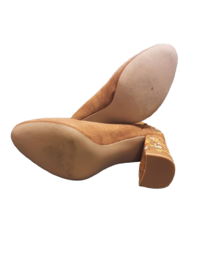 Espadrilles Camel a talons TESTO De Seconde Main