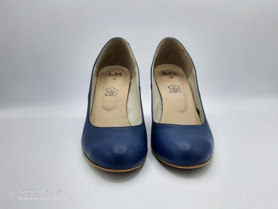 Escarpin cuir marine LH T38 de seconde main