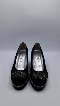 Ballerines compensées noires Azurée de seconde main