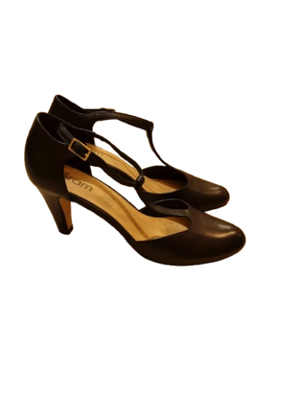 Escarpin Salomé  noir ERAM en cuir de seconde main