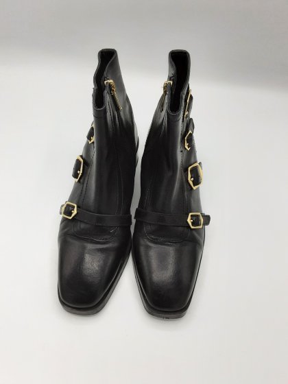 bottines plates noires de seconde main