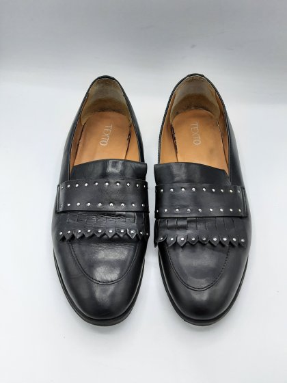 Mocassins TEXTO noirs de seconde main