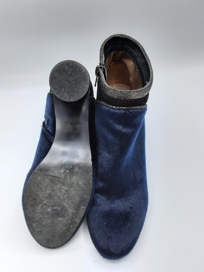 boots vanessa wu bleu marine de seconde main
