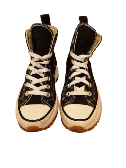 basket montante noir CONVERSE de seconde main