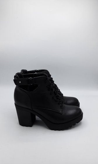 Bottines noires à talons
