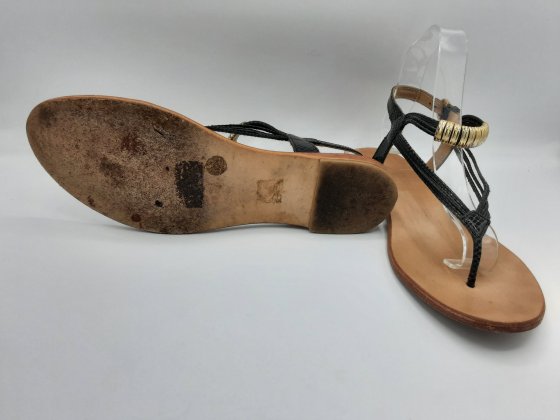 Sandales plates e seconde main