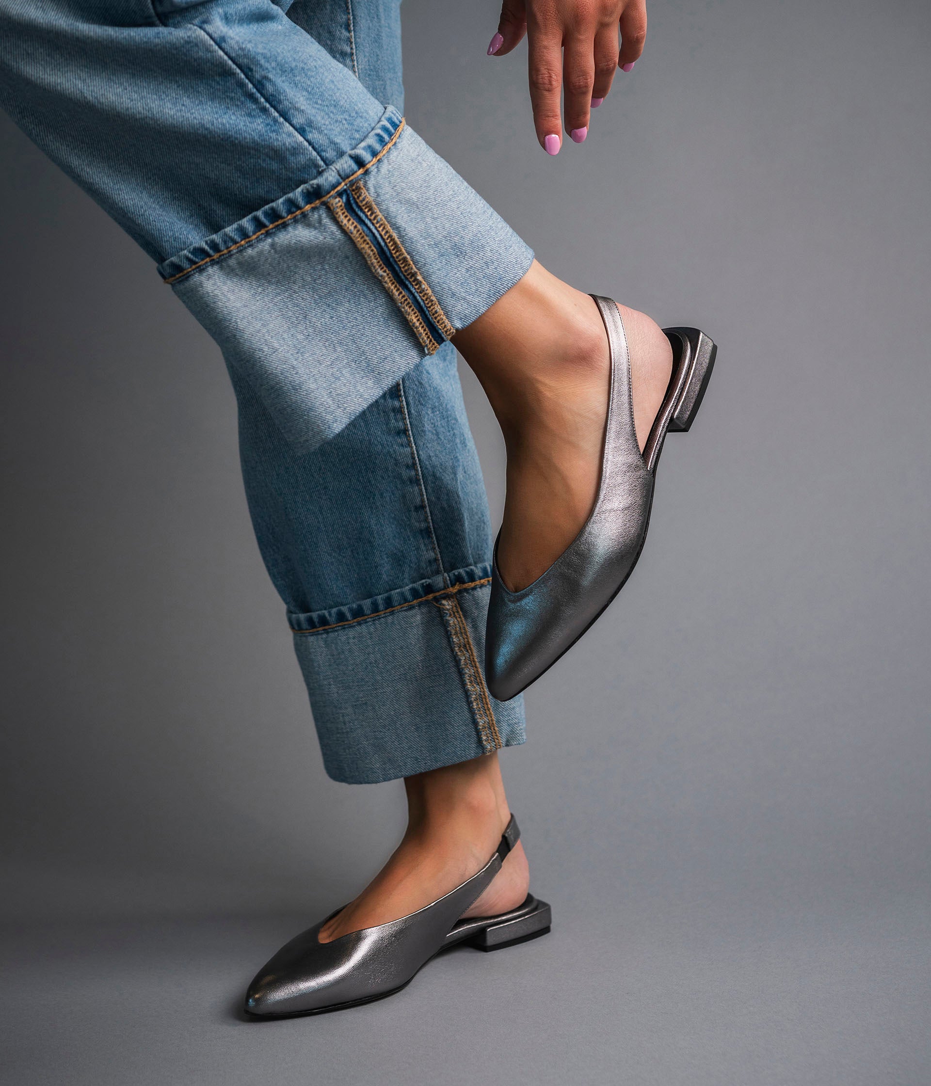 SLINGBACK SWING GRIS FONCE
