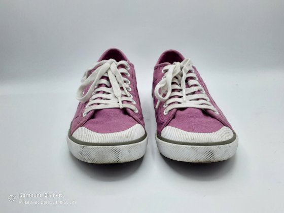 Basket en toile violet TBS T38 de seconde main