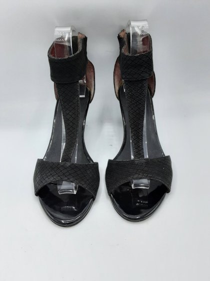 Sandales compensées ERAM noires de seconde main