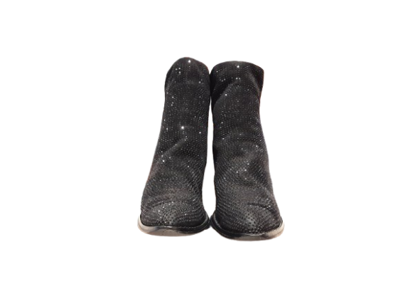 boots a strass noir de seconde main