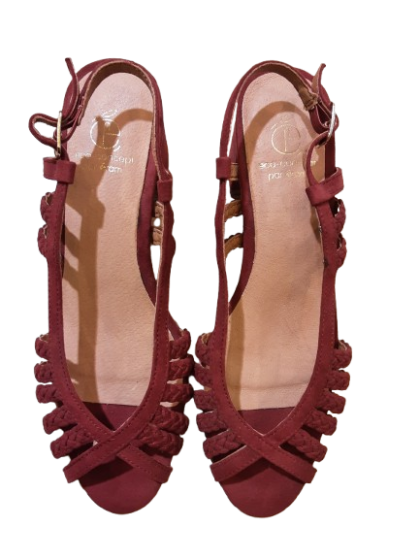ESCARPIN SLINGBACK TERRACOTA ERAM DE SECONDE MAIN