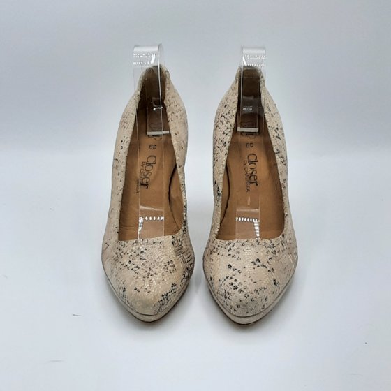 Escarpins beige imprimé  de seconde main