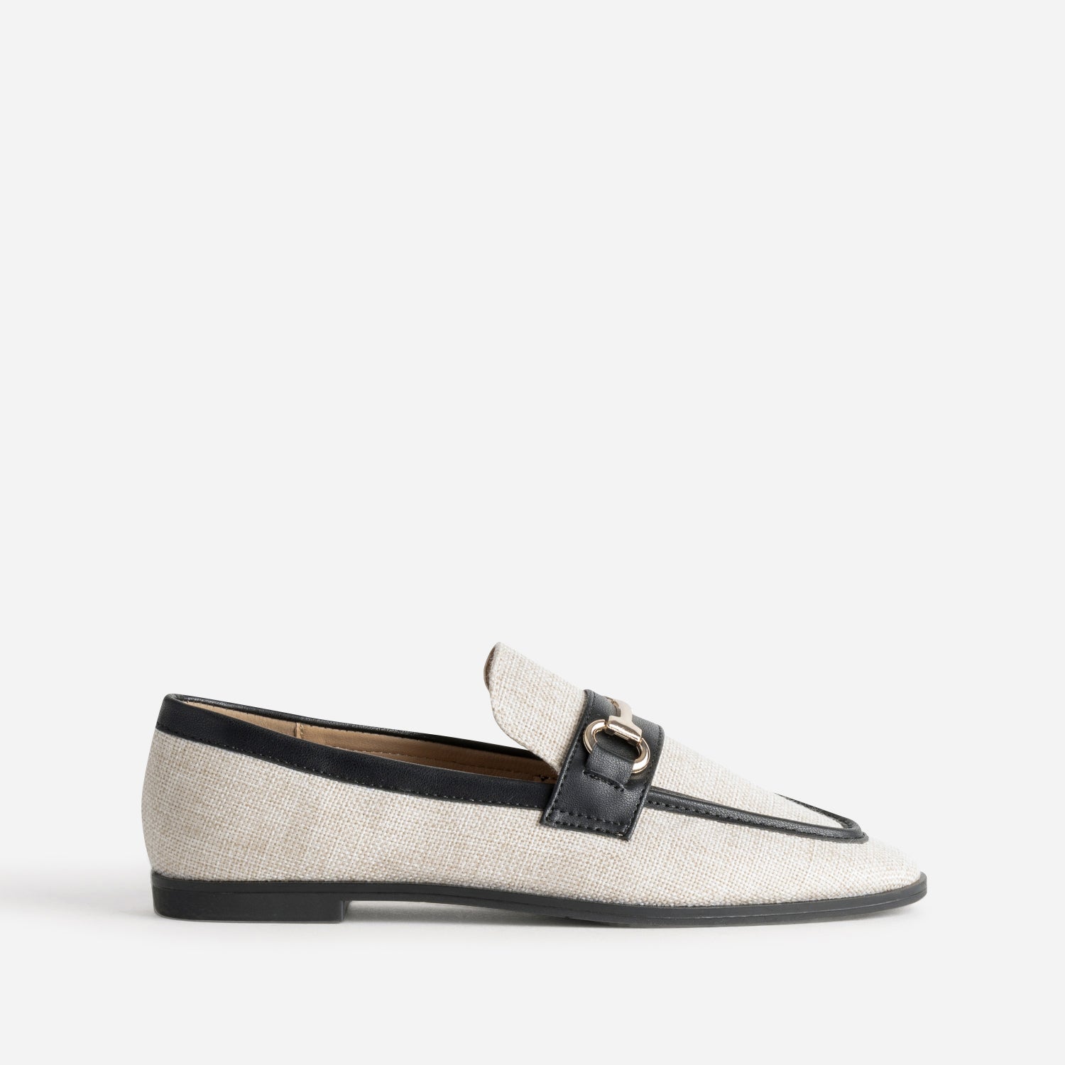 MOCASSIN JORDANE BEIGE/NOIR