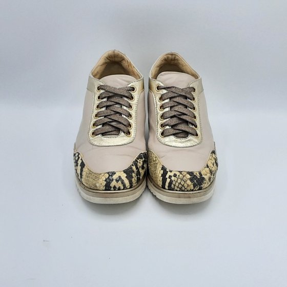 Baskets beige de seconde main