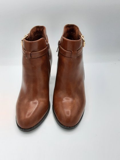 bottines à talon Gémo camel de seconde main