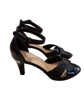 Sandales a talons noir CLARKS  De Seconde Main