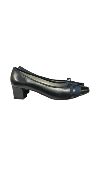 escarpin bleu marine a bout rond pointure 37