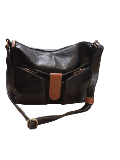 Sac bandoulière noir SALAMANDER en cuir De Seconde Main