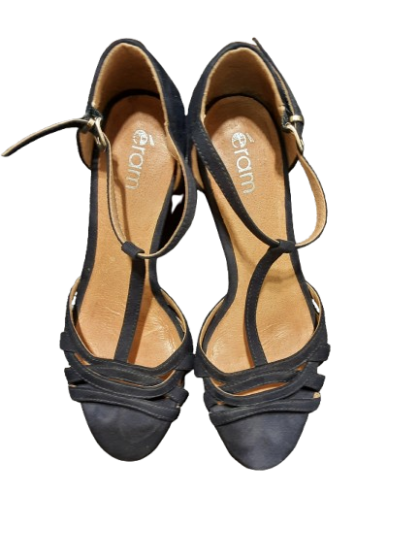 Sandale à talons bleu marine ERAM de seconde main