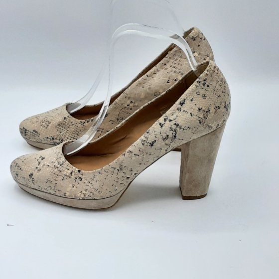 Escarpins beige imprimé  de seconde main