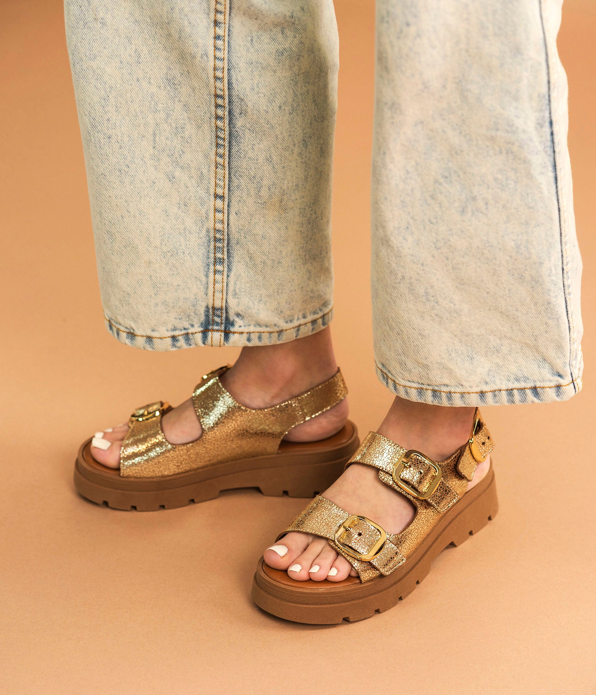 SANDALE JULIETA PLATINE