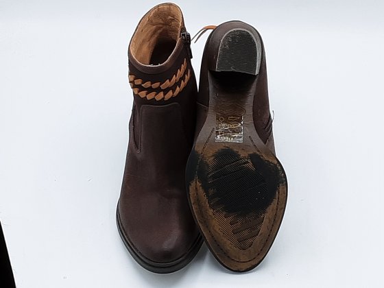 Bottines marron cuir seconde main