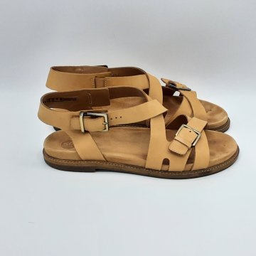 Sandales Clarks marron clair de seconde main