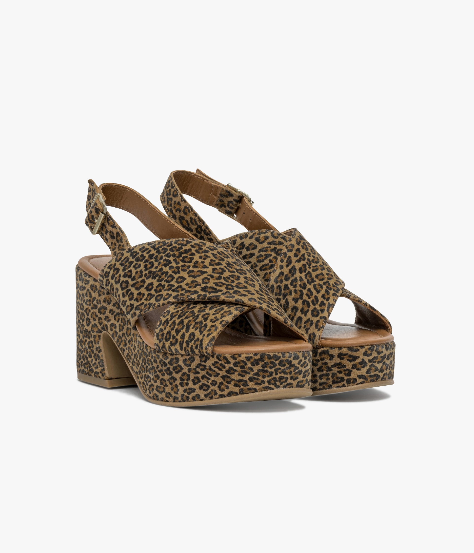 SANDALE PLUMA LEOPARD