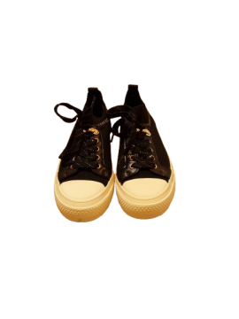 Basket en toile noire REQINS de seconde main