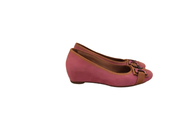 Ballerines compensées rose de seconde main
