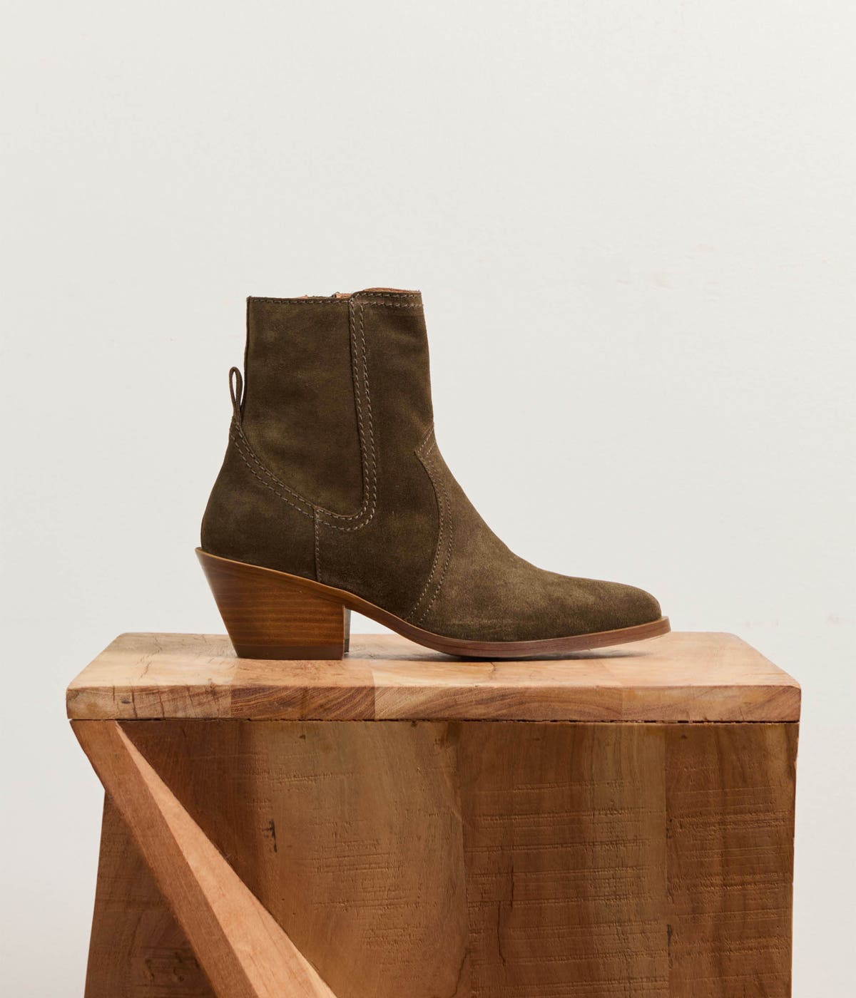 BOOTS À TALON DALLAS KAKI