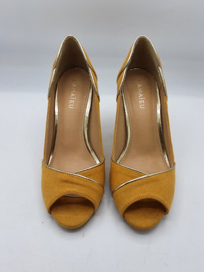 Open-toe CAMAIEU jaune de seconde main
