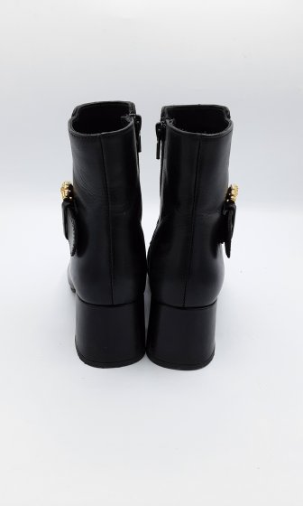 Bottines noires boucle or pointure 36
